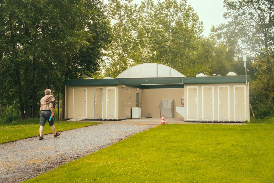 Sanitary facilities at Groeneveld campsite